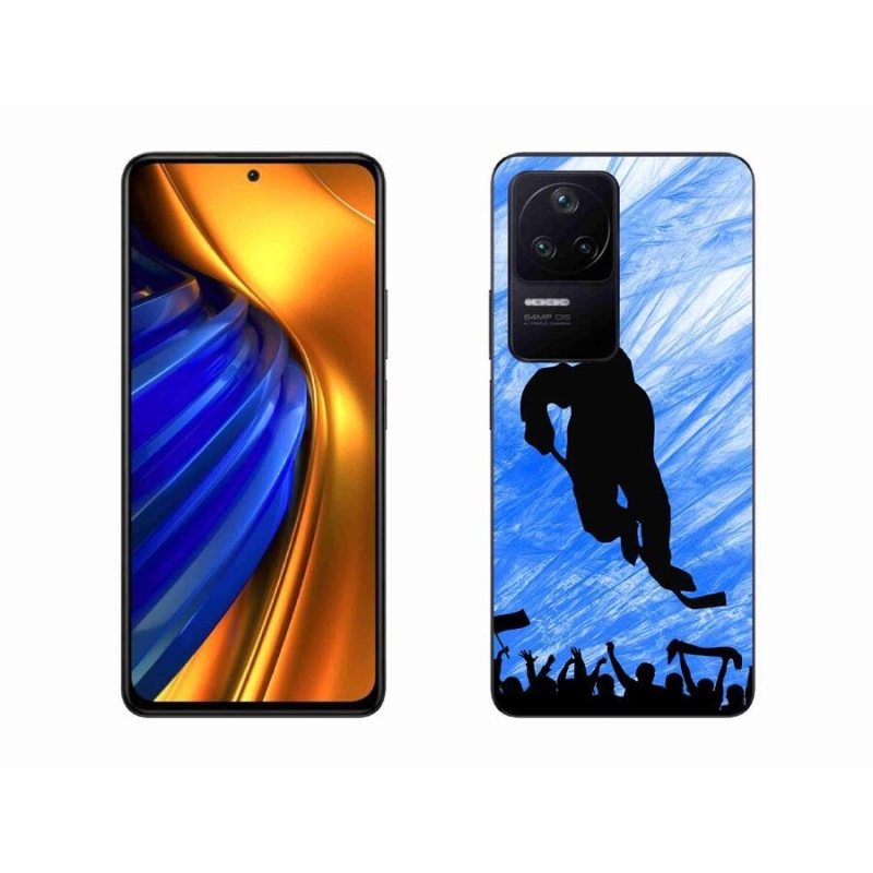 Gelový kryt mmCase na mobil Xiaomi Poco F4 - hokejový hráč