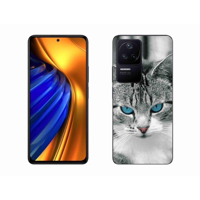 Gelový kryt mmCase na mobil Xiaomi Poco F4 - kočičí pohled 1