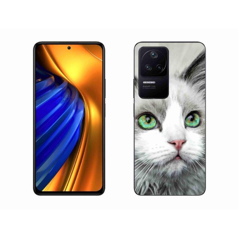 Gelový kryt mmCase na mobil Xiaomi Poco F4 - kočičí pohled