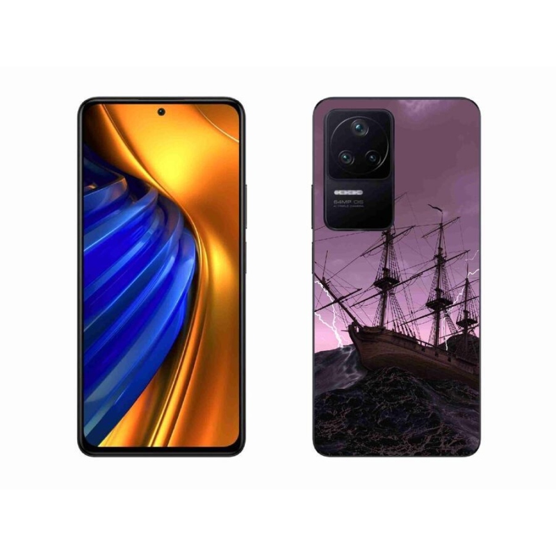 Gelový kryt mmCase na mobil Xiaomi Poco F4 - loď v bouři