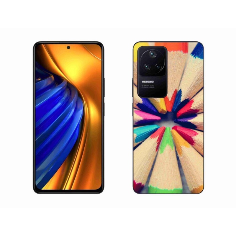 Gelový kryt mmCase na mobil Xiaomi Poco F4 - pastelky
