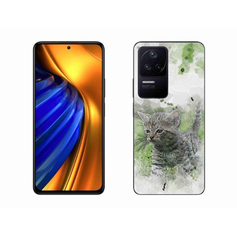 Gelový kryt mmCase na mobil Xiaomi Poco F4 - roztomilé kotě 1