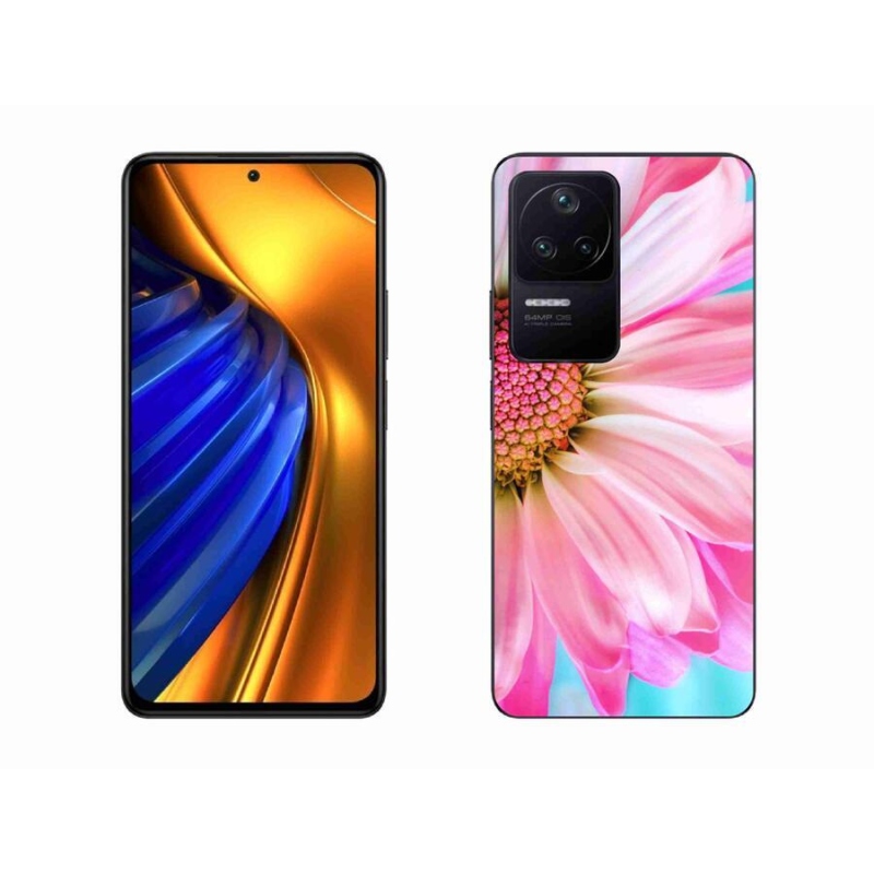 Gelový kryt mmCase na mobil Xiaomi Poco F4 - růžová květina