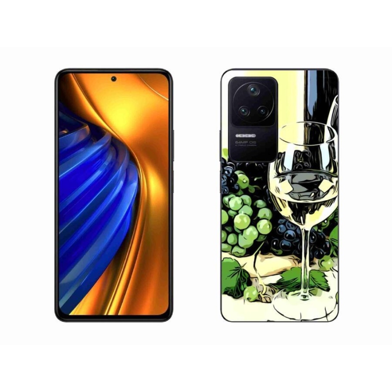 Gelový kryt mmCase na mobil Xiaomi Poco F4 - sklenka vína