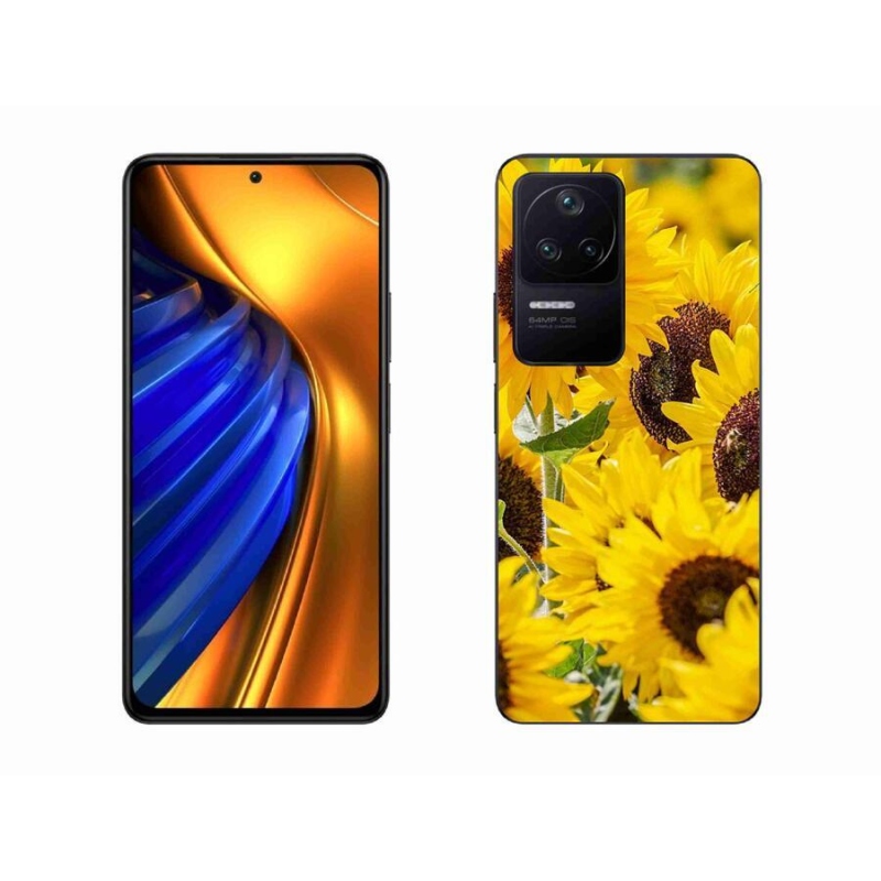 Gelový kryt mmCase na mobil Xiaomi Poco F4 - slunečnice