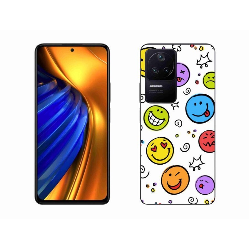 Gelový kryt mmCase na mobil Xiaomi Poco F4 - smajlíci
