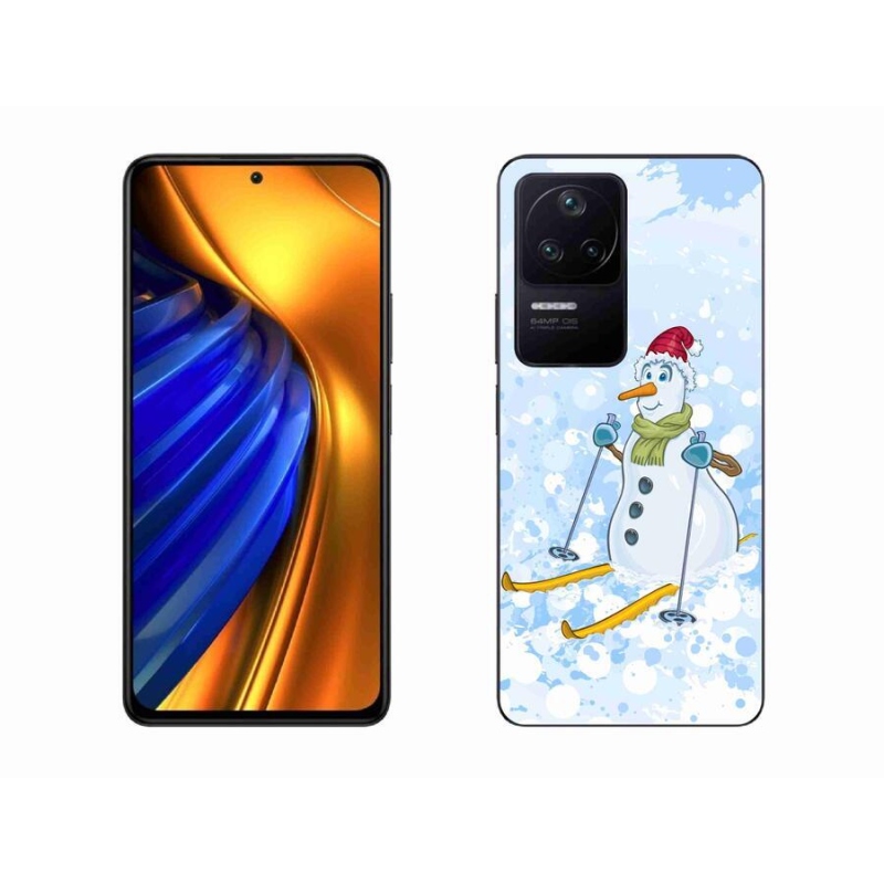 Gelový kryt mmCase na mobil Xiaomi Poco F4 - sněhulák