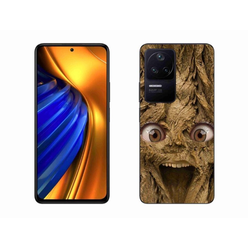 Gelový kryt mmCase na mobil Xiaomi Poco F4 - veselý strom s očima