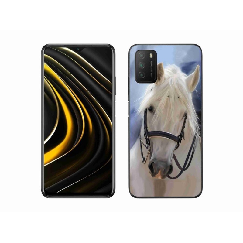 Gelový kryt mmCase na mobil Xiaomi Poco M3 - bílý kůň