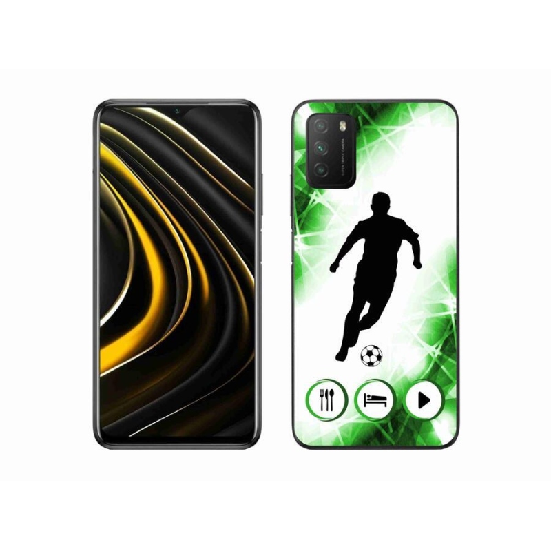 Gelový kryt mmCase na mobil Xiaomi Poco M3 - fotbalista