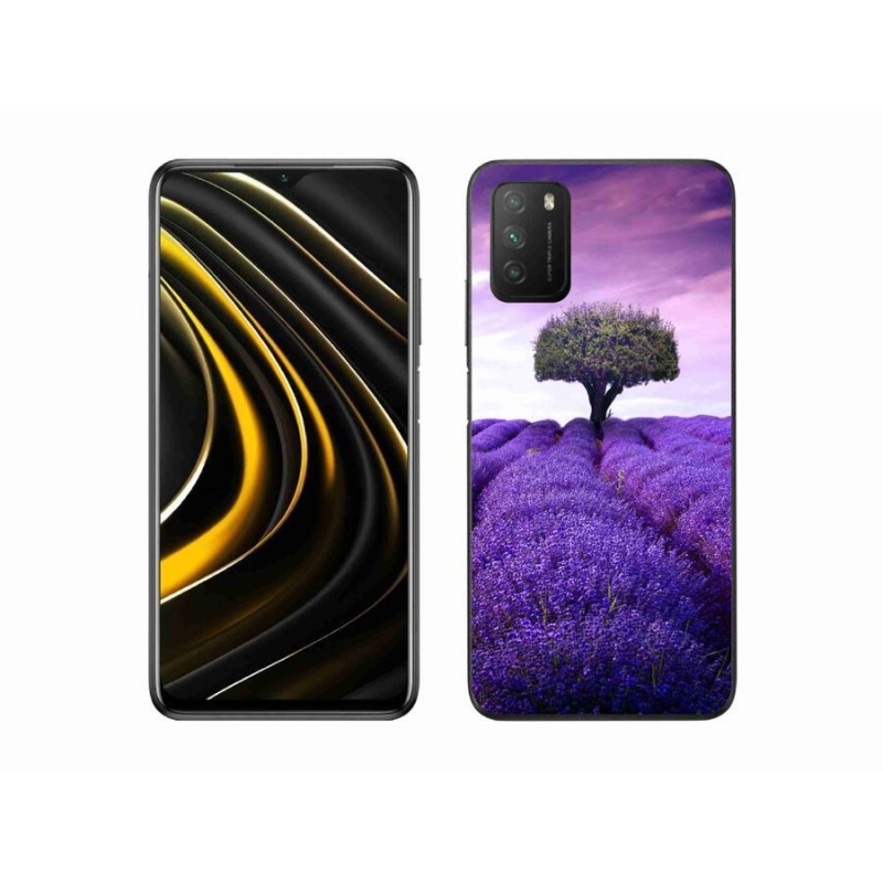 Gelový kryt mmCase na mobil Xiaomi Poco M3 - levandulová louka