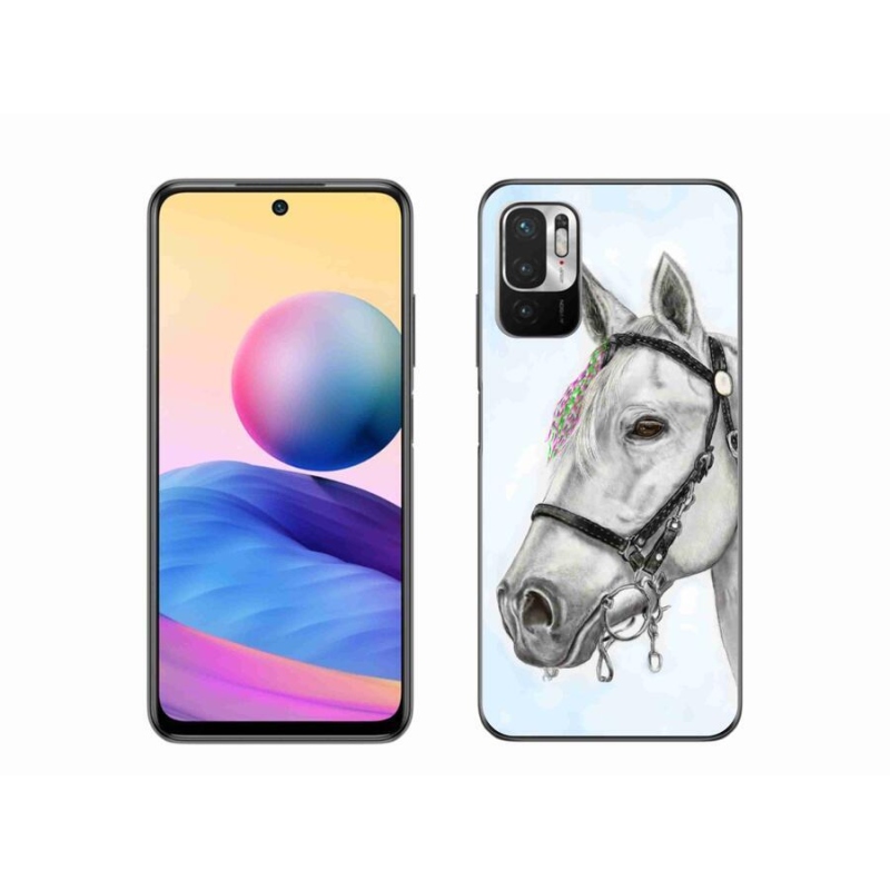 Gelový kryt mmCase na mobil Xiaomi Poco M3 Pro/5G - bílý kůň 1
