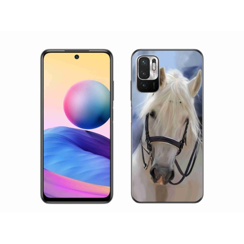 Gelový kryt mmCase na mobil Xiaomi Poco M3 Pro/5G - bílý kůň