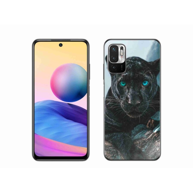 Gelový kryt mmCase na mobil Xiaomi Poco M3 Pro/5G - černý panter