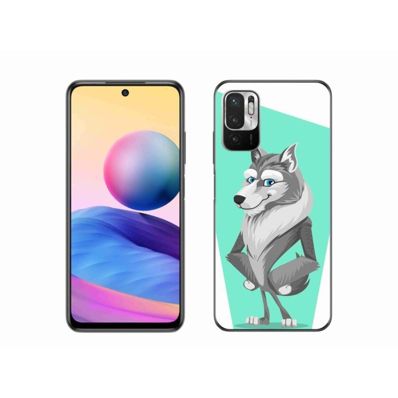 Gelový kryt mmCase na mobil Xiaomi Poco M3 Pro/5G - kreslený vlk