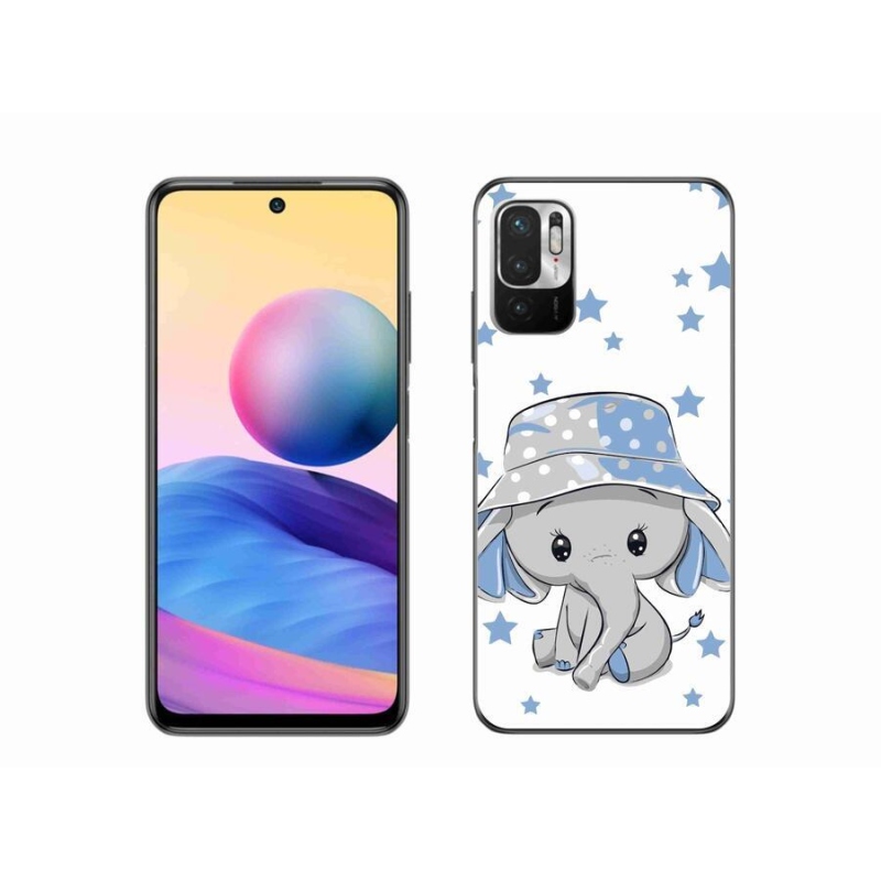 Gelový kryt mmCase na mobil Xiaomi Poco M3 Pro/5G - modrý slon