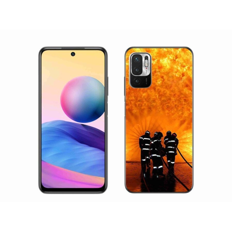 Gelový kryt mmCase na mobil Xiaomi Poco M3 Pro/5G - požár
