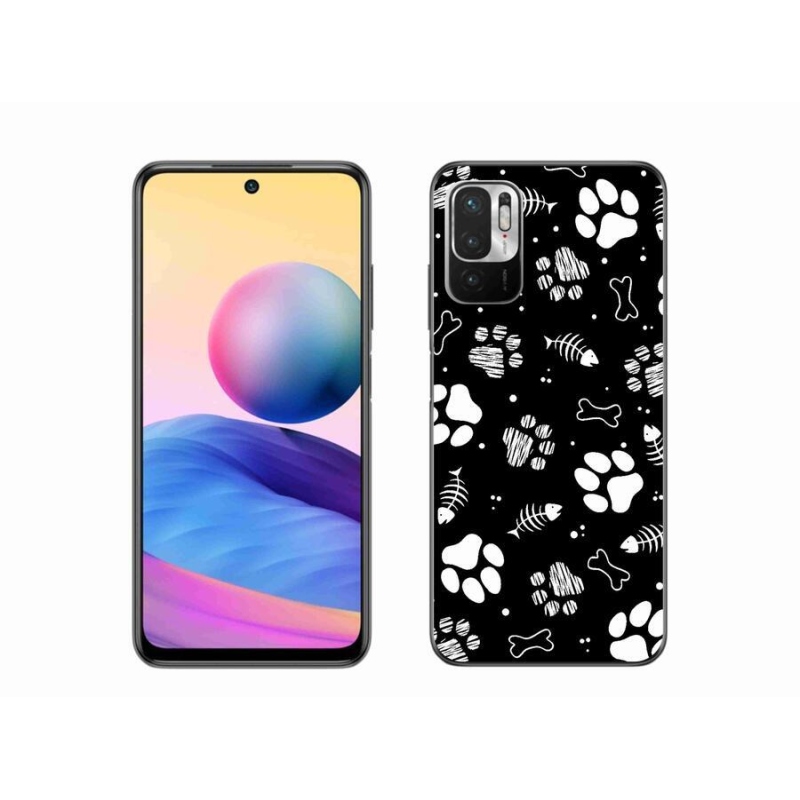 Gelový kryt mmCase na mobil Xiaomi Poco M3 Pro/5G - psí tlapky