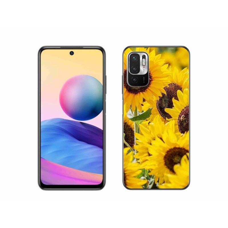 Gelový kryt mmCase na mobil Xiaomi Poco M3 Pro/5G - slunečnice