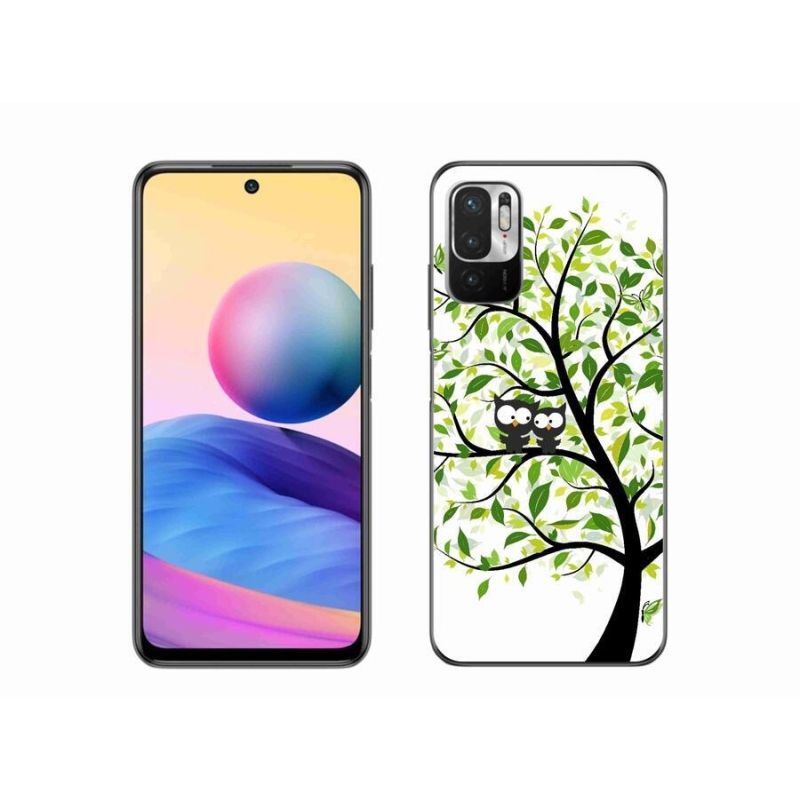 Gelový kryt mmCase na mobil Xiaomi Poco M3 Pro/5G - sovičky na stromě