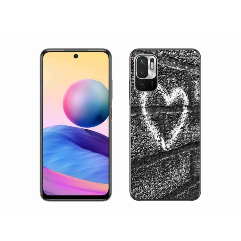 Gelový kryt mmCase na mobil Xiaomi Poco M3 Pro/5G - srdce na zdi