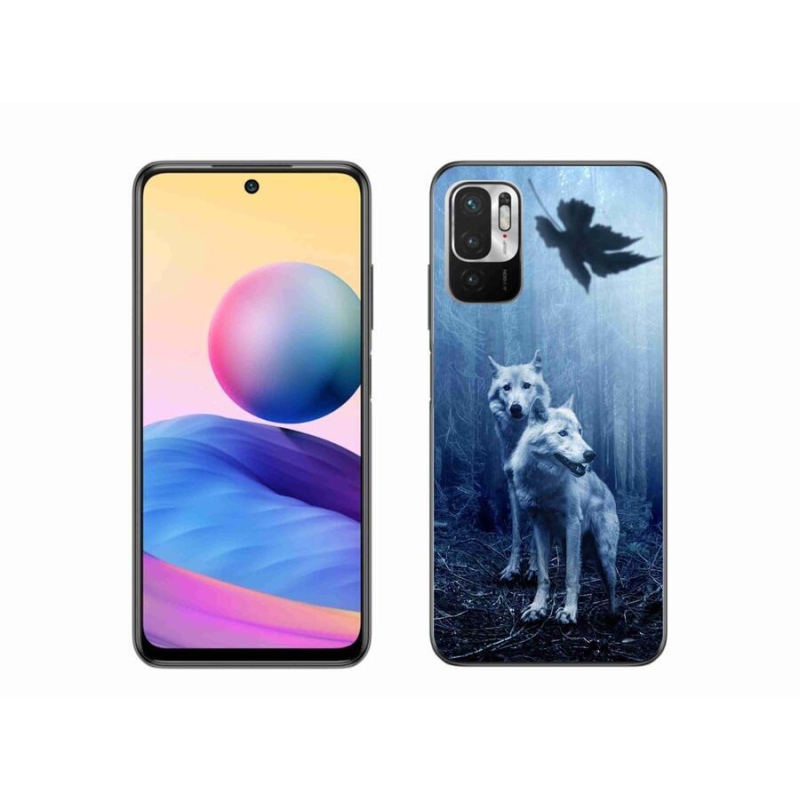Gelový kryt mmCase na mobil Xiaomi Poco M3 Pro/5G - vlci v lese