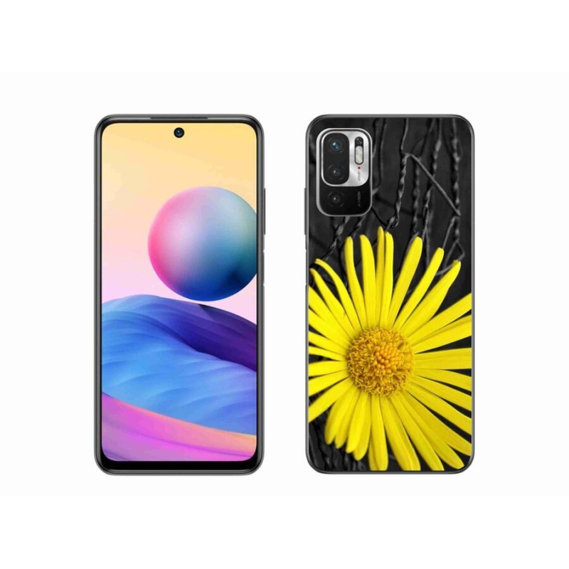 Gelový kryt mmCase na mobil Xiaomi Poco M3 Pro/5G - žlutá květina