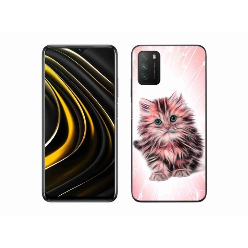 Gelový kryt mmCase na mobil Xiaomi Poco M3 - roztomilé kotě
