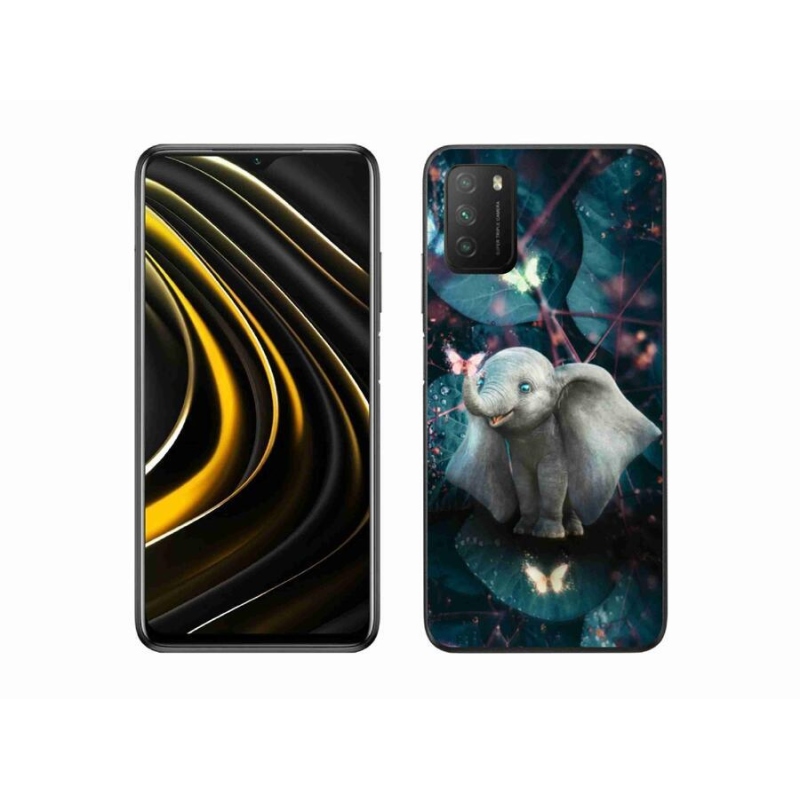 Gelový kryt mmCase na mobil Xiaomi Poco M3 - roztomilý slon