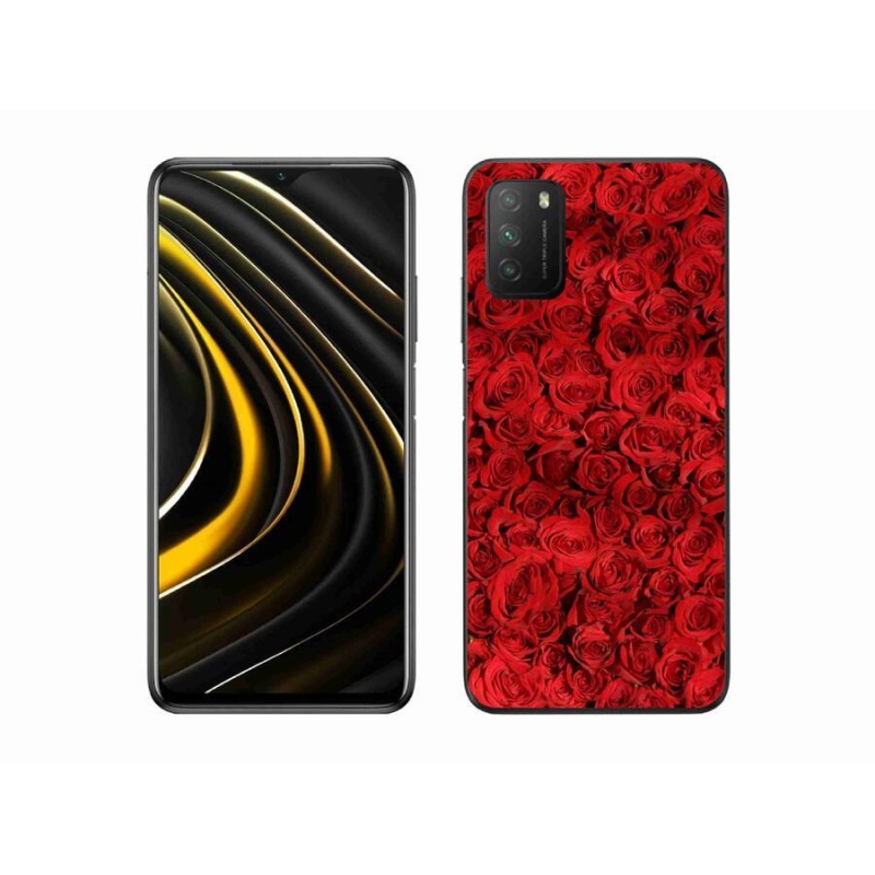 Gelový kryt mmCase na mobil Xiaomi Poco M3 - růže
