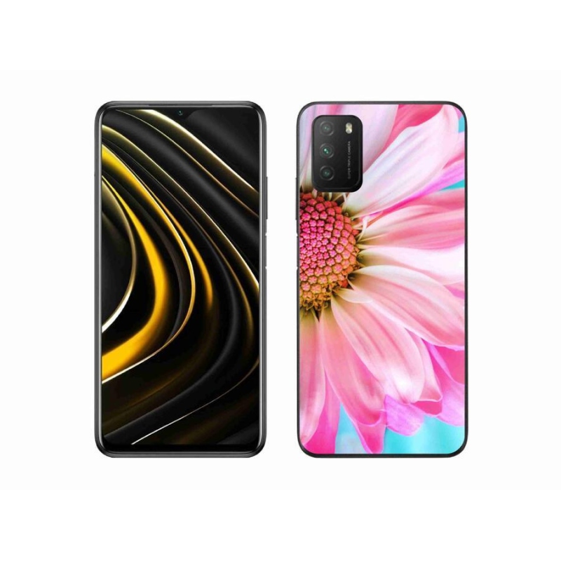 Gelový kryt mmCase na mobil Xiaomi Poco M3 - růžová květina