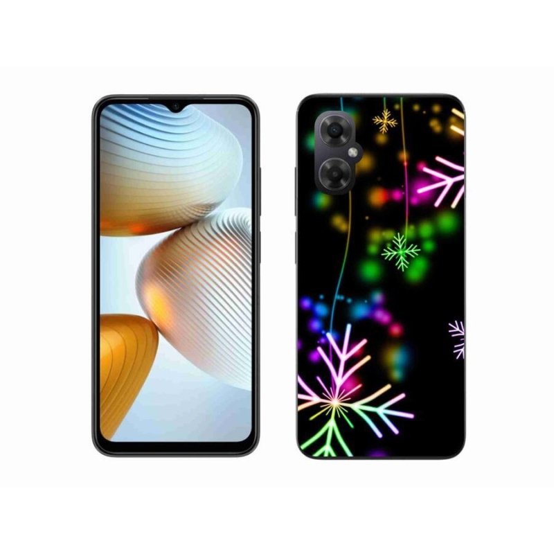 Gelový kryt mmCase na mobil Xiaomi Poco M4 5G - barevné vločky