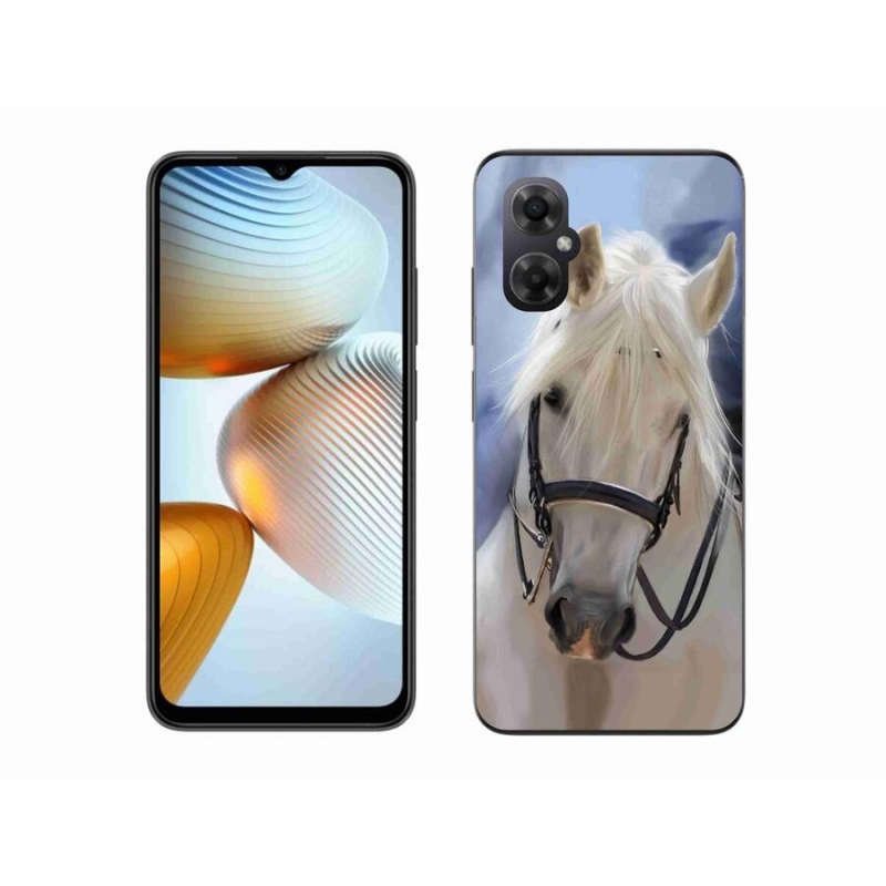 Gelový kryt mmCase na mobil Xiaomi Poco M4 5G - bílý kůň