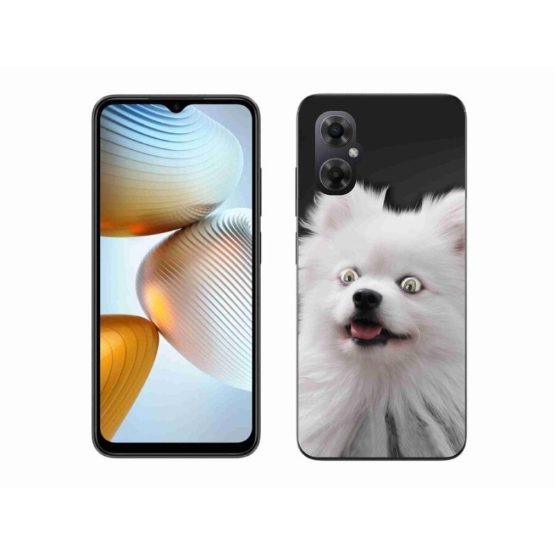 Gelový kryt mmCase na mobil Xiaomi Poco M4 5G - bílý špic