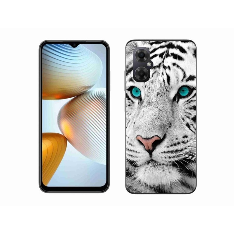 Gelový kryt mmCase na mobil Xiaomi Poco M4 5G - bílý tygr