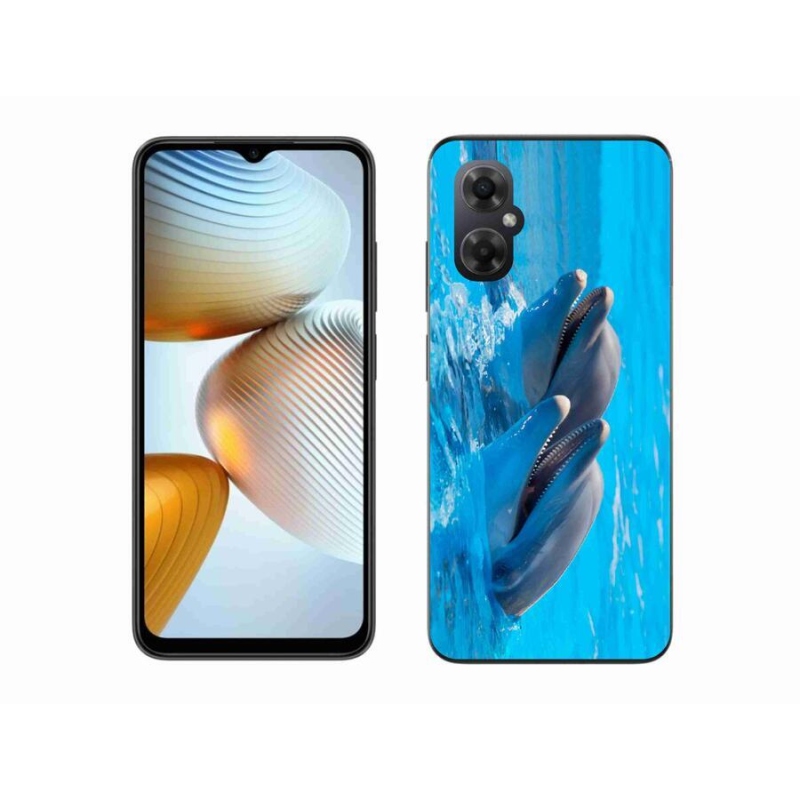 Gelový kryt mmCase na mobil Xiaomi Poco M4 5G - delfíni