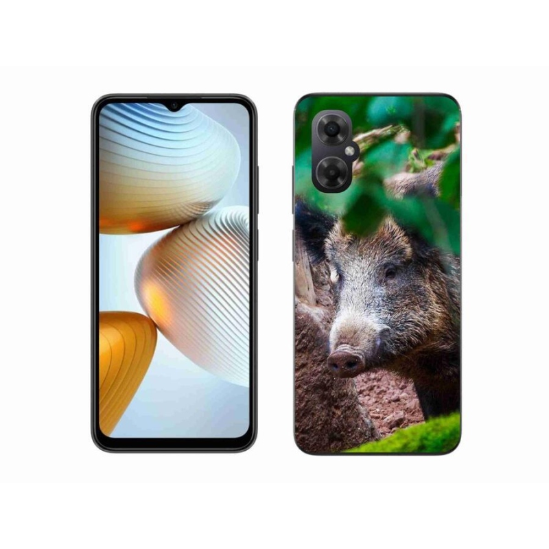 Gelový kryt mmCase na mobil Xiaomi Poco M4 5G - divoké prase