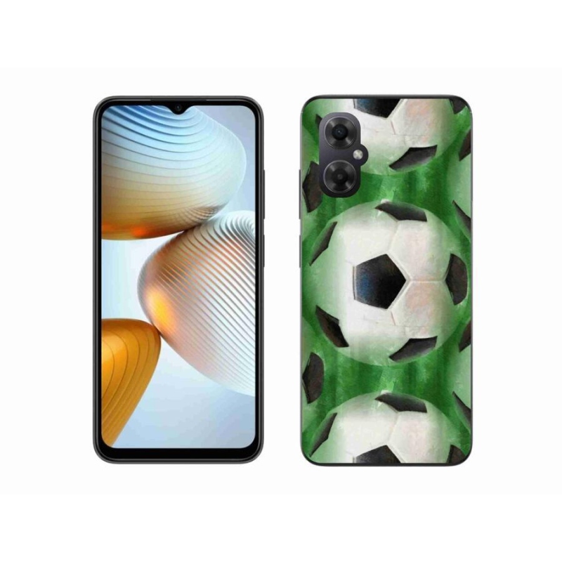 Gelový kryt mmCase na mobil Xiaomi Poco M4 5G - fotbalový míč