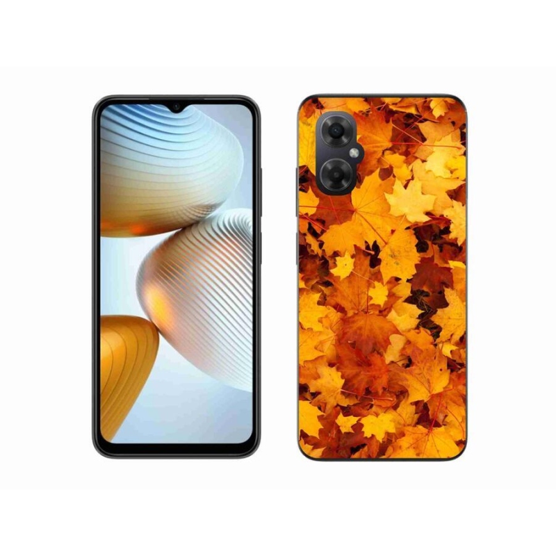 Gelový kryt mmCase na mobil Xiaomi Poco M4 5G - javorové listy