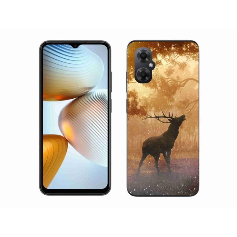 Gelový kryt mmCase na mobil Xiaomi Poco M4 5G - jelen v říji