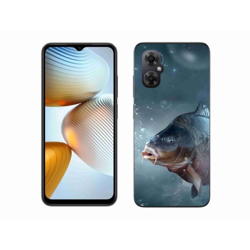 Gelový kryt mmCase na mobil Xiaomi Poco M4 5G - kapr a bublinky