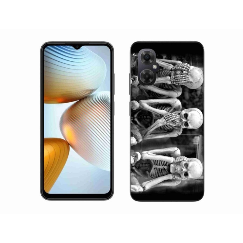 Gelový kryt mmCase na mobil Xiaomi Poco M4 5G - kostlivci