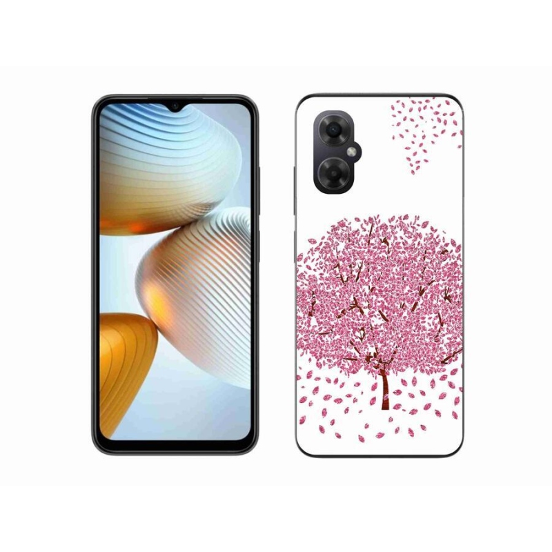 Gelový kryt mmCase na mobil Xiaomi Poco M4 5G - kreslený strom s listy