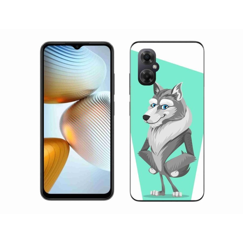 Gelový kryt mmCase na mobil Xiaomi Poco M4 5G - kreslený vlk