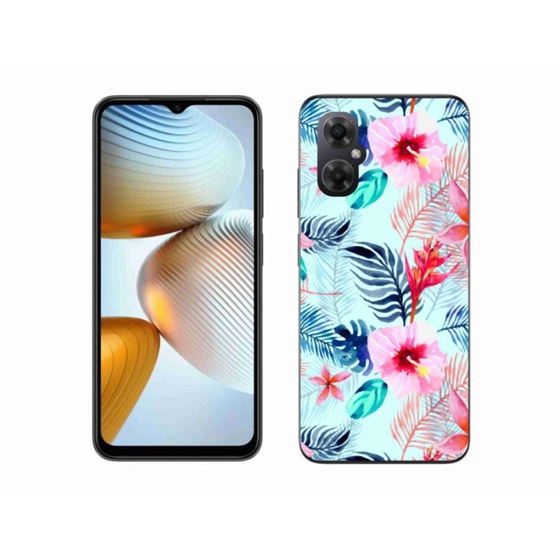 Gelový kryt mmCase na mobil Xiaomi Poco M4 5G - květiny