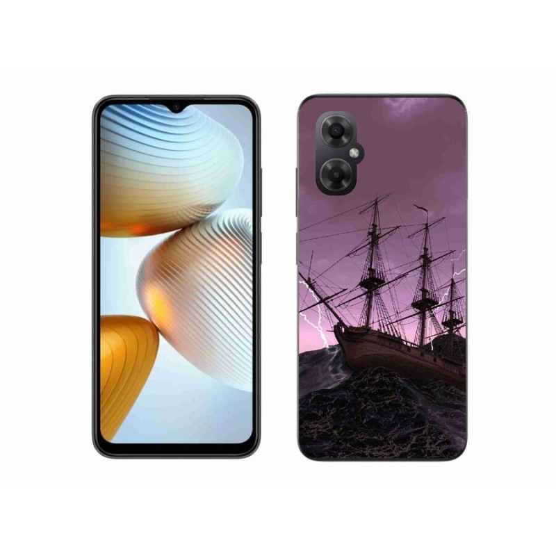 Gelový kryt mmCase na mobil Xiaomi Poco M4 5G - loď v bouři