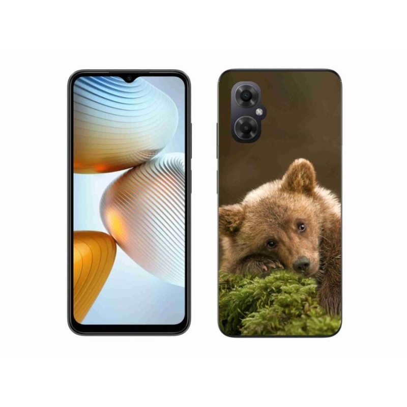 Gelový kryt mmCase na mobil Xiaomi Poco M4 5G - medvěd