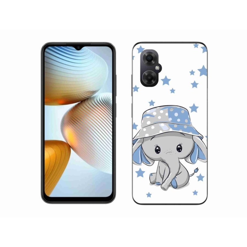 Gelový kryt mmCase na mobil Xiaomi Poco M4 5G - modrý slon