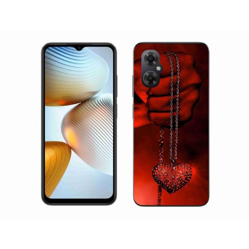 Gelový kryt mmCase na mobil Xiaomi Poco M4 5G - náhrdelník