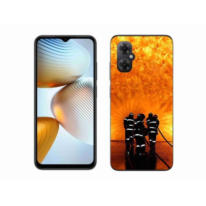 Gelový kryt mmCase na mobil Xiaomi Poco M4 5G - požár